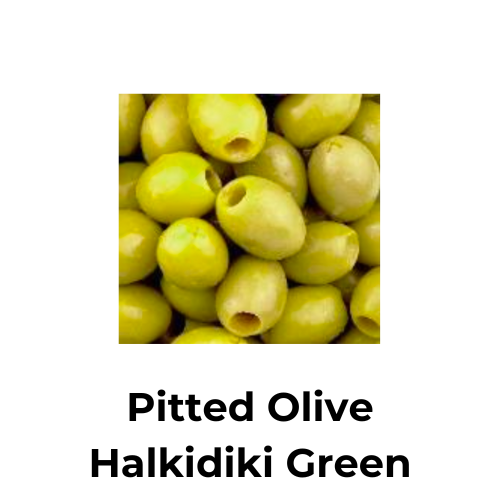 Green Pitted Olive Halkidiki in Brine 3kg (1.8 kg dwt.)