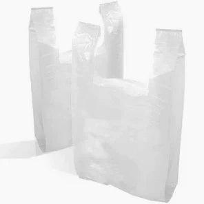 White Heavy-Duty Plastic Carrier Bag 11x17x21 (S4) - 1 x 1000